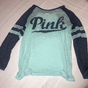2/$20 Pink campus long sleeve tee